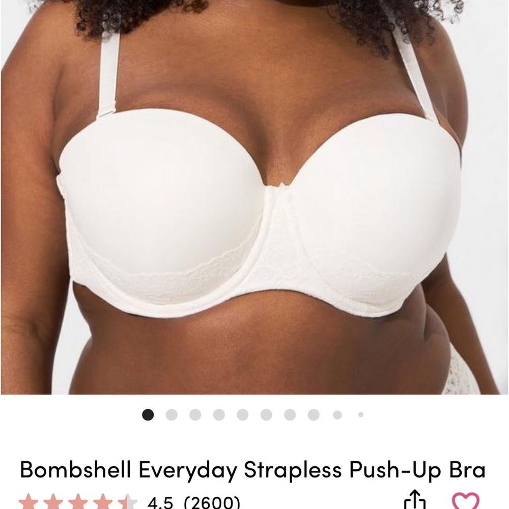 TORRID cream lace BOMBSHELL bra. Worn once for two hours.
